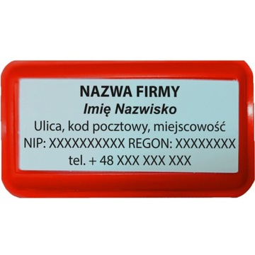 WAGRAF B4s ШТАМП ДЛЯ 8 СТРОК НАЗВАНИЕ КОМПАНИИ ОФИСНЫЙ ДИЗАЙН + ЛАСТИК