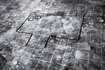 LOCH MATA ZMYWALNA WINYLOWA RPG 80x80 CM SIATKA KRATKA