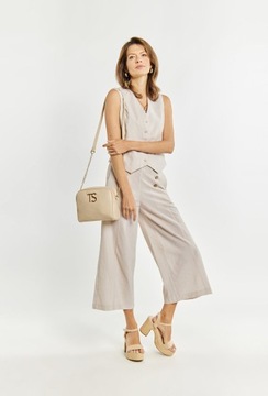 СТЕГАНАЯ СУМКА MESSAGE, вместительная Chanel Beige Top Secret