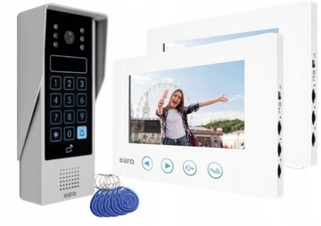 WIDEODOMOFON DOMOFON 2 MONITORY BRAMA BRELOK KOD