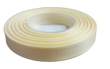 WSTĄŻKA rypsowa taśma 1,2cm/25y beżowy