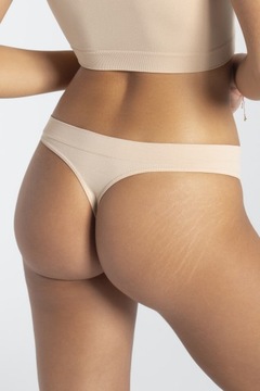 Трусики Gatta Mini String Nini, бесшовные, натуральный L