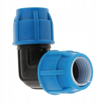 2 коленчатых патрубка 0,5/0,75/1/1,2 дюйма соединяются по ширине