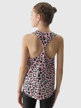 Футболка для девочек 4F Детский топ топ топ хлопка 100% SS24