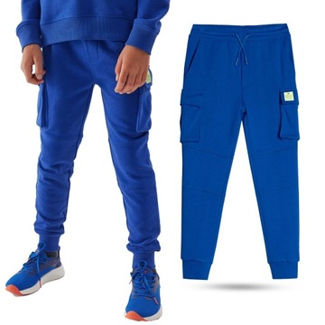 СПОРТИВНЫЕ БРЮКИ ДЛЯ МАЛЬЧИКОВ 4F, ХЛОПОК, AW23M415