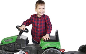 ОГРОМНЫЙ ПЕДАЛЬНЫЙ ТРАКТОР С ПРИЦЕПОМ 143см ПОДХОДИТ PILSAN