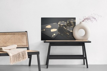 Obraz Na Płótnie do salonu pokoju Czarne Żetony Canvas 90x60