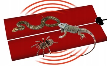 Нагревательный коврик для 15x28 см, террариум 7 Вт, термостат, для рептилий растений