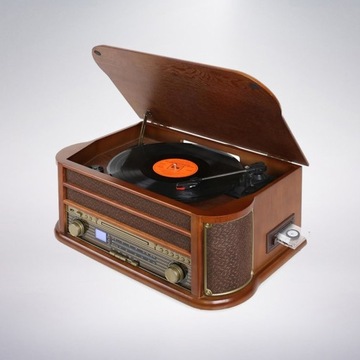 АДАПТЕР МНОГОФУНКЦИОНАЛЬНЫЙ ПРОИГРЫВАТЕЛЬ ВИНИЛ / CD / USB / КАССЕТА / DAB / FM НОВЫЙ