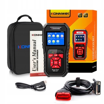 Tester diagnostyczny skaner OBD2 Konnwei KW850 Polski CE