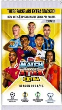 TOPPS MATCH ATTAX EXTRA Champions League 2024-2025 saszetka 12 kart