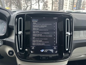 Volvo XC40 Crossover 2.0 D3 150KM 2019 Volvo XC 40 D3 2.0d 150KM Inscription / Hak Kamera, zdjęcie 17