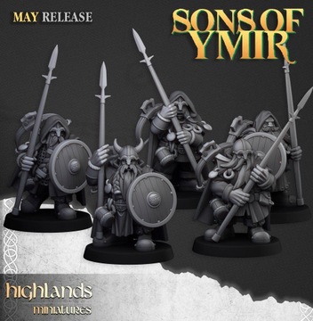 Dwarf Rangers with Spears + CMD - 20x - WHFB