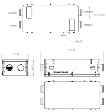 Вентиляционная установка рекуперации тепла AIR EXPERT 600