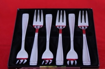 Набор для катания на санях на 12 человек Родос, атлас, вилки для торта матовые