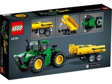 LEGO TECHNIC 42136 Реалистичная модель трактора John Deere 9620R 4WD