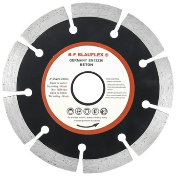 TARCZA DIAMENTOWA BLAUFLEX 125 x 22,2 SEGMENTOWA