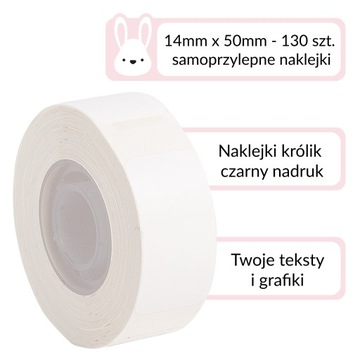 Phomemo etykiety termiczne wzór D30S 14x50mm 130