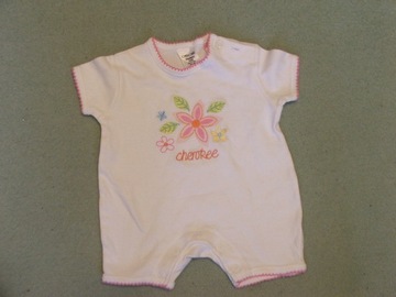 Rampers z kwiatkami 56cm newborn Cherokee