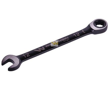 Klucz płasko-oczkowy 12 mm z grzechotką Waryński