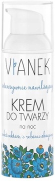 Intensywnie nawilżający krem do twarzy na noc z olejem z arganowy Vianek