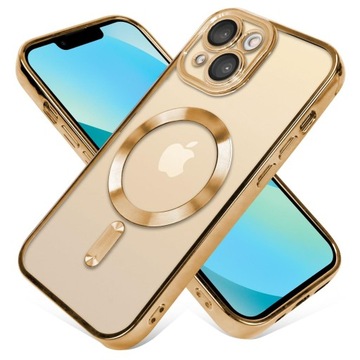 ETUI CASE OBUDOWA DO IPHONE 13 ZŁOTY MAGSAFE