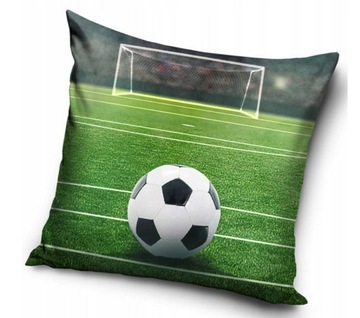 PIŁKA NOŻNA FOOTBALL POSZEWKA NA PODUSZKĘ 40x40 PLUSZ WELWET PIŁKARSKA