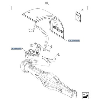 Błotnik New Holland CASE 84593556 ORYGINAŁ