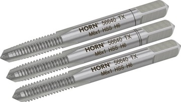 M6 РЕЗЬБА HSS M6x1,0 мм. НАБОР ИЗ 3 ШТ.