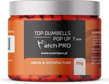 TOP DUMBELLS POP UP SQUID FLUO 7mm /20g MatchPro