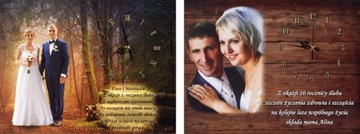 ЧАСЫ НА ДОСКЕ ПОДАРОК ​​НА ЮБИЛЕЙ СВАДЬБЫ БЕСПЛАТНО