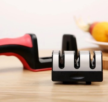 ТОЧИЛКА КУХОННЫХ НОЖЕЙ ДЛЯ НОЖНИЦ КОМПАКТНАЯ ТРЕХФАЗНАЯ КОЛЕСО 3в1