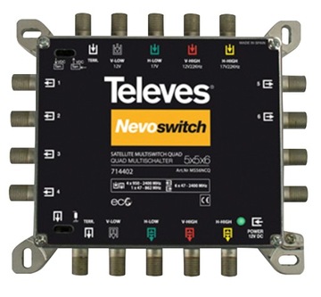 NevoSwitch 5 wejść QUAD - 6 wyjść 714402
