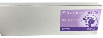 FILTRY RUROWE DO MLEKA SZYTE 620X57MM 200SZT