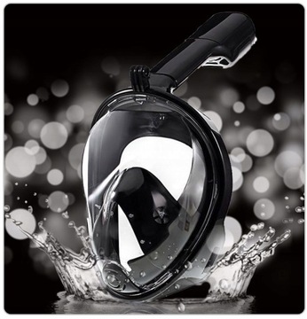 МАСКА ПОЛНОЛИЦЕВАЯ ДЛЯ ДАЙВИНГА для подводного плавания, СКЛАДНАЯ, размер S/M, НЕ ЗАТУПАЕТСЯ.