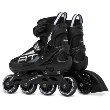 Роликовые коньки 4-в-1 Регулируемые коньки RAVEN Profession Black 38-42
