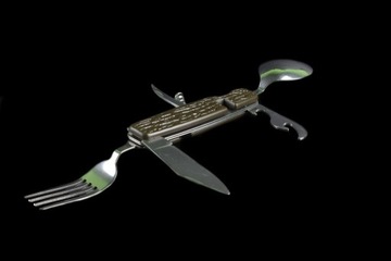 Военный НЕОБХОДИМЫЙ КАРМАННЫЙ НОЖ ЛОЖКА ВИЛКА