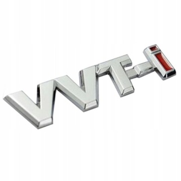 EMBLEMAT znaczek NAPIS chrom TOYOTA VVT-I vvti