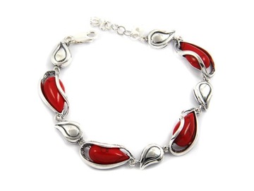 СЕРЕБРЯНЫЕ ЗАЖИМЫ С КОРАЛЛОМ K438