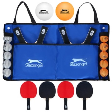 Набор для настольного тенниса для пинг-понга, 4 ракетки, ракетки, 10 мячей.