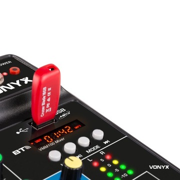 Аналоговый аудиомикшер VMM100 с USB/BT Vonyx