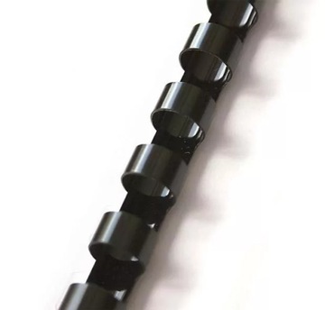Grzbiety do bindowania plastikowe CZARNE 8 mm 100szt