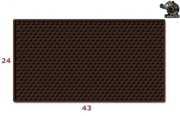 barmaty mata podkładka BAROWA M 43x24cm brązowy
