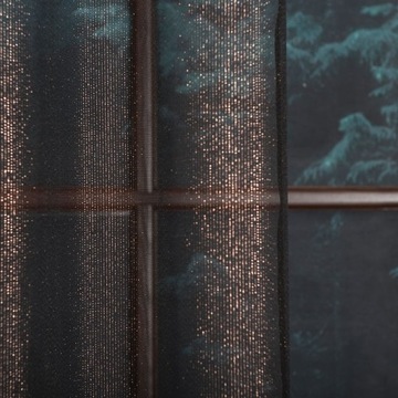 Черная штора с медной нитью и свинцом, 305 см на метр, блестящая.