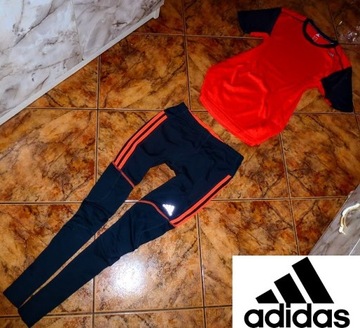 ADIDAS CLIMA dres komplet ORYGINAŁ legginsy i bluzka r M 38 NOWOŚĆ