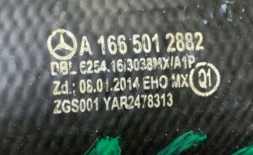MERCEDES 166 W166 GLE GL ML WAZ TRUBKA PŘÍVOD A1665012882