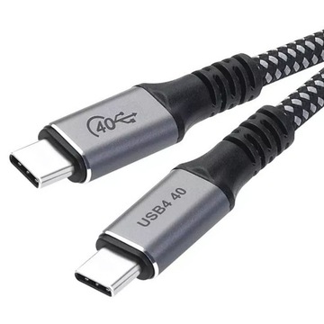 USB-C КАБЕЛЬ БЫСТРОЙ ЗАРЯДКИ USB 4 100 Вт, 40 Гбит/с, 5K, 1,2 м