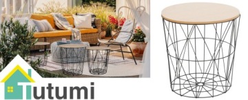 ПРОВОЛОЧНЫЙ СТОЛ TWINS КРУГЛЫЙ L, БОЛЬШОЙ МЕТАЛЛИЧЕСКИЙ ЛОФТ