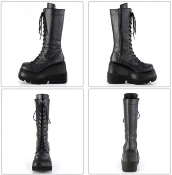 38 ЖЕНСКИЕ СЕКСИ КОЖАНЫЕ ГЛАНЦЫ KOGANKI PLATFORMA 6cm KOTURNA EMO PUNK