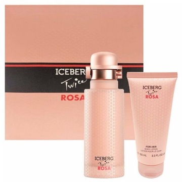 Iceberg Twice Rosa zestaw woda toaletowa spray 125ml + balsam do ciała